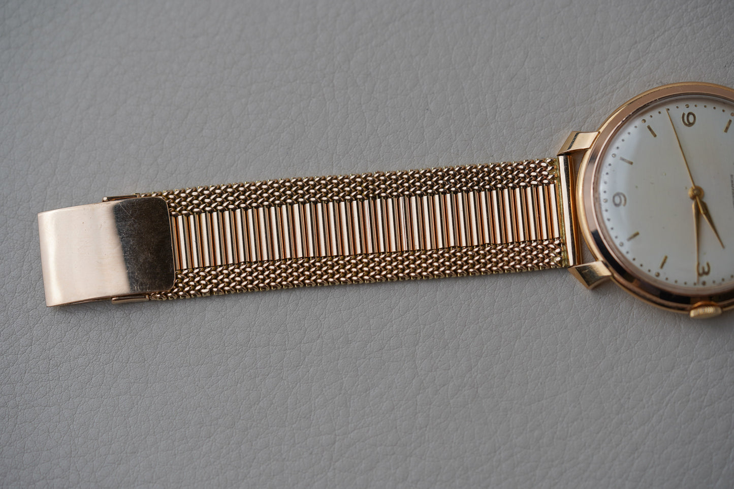 1960's IWC 18k Rose Gold Dress Watch Ref. 89 14k Rose Gold Bracelet