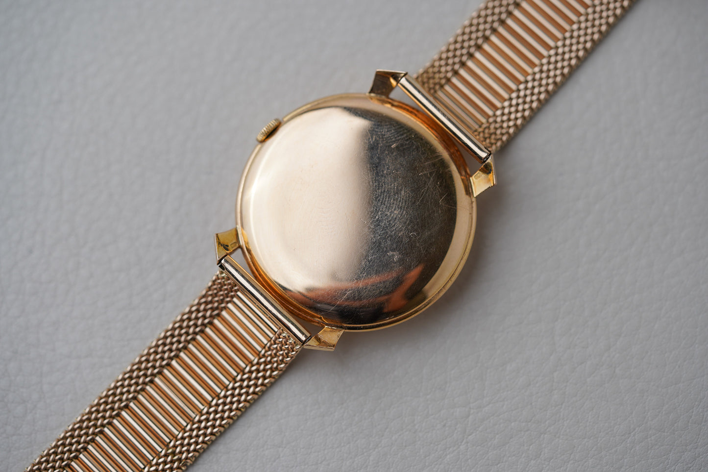 1960's IWC 18k Rose Gold Dress Watch Ref. 89 14k Rose Gold Bracelet