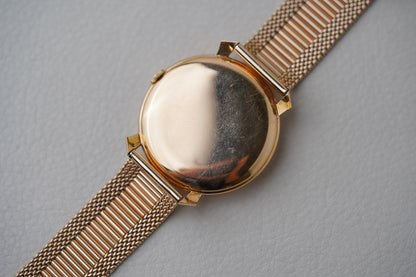 1960's IWC 18k Rose Gold Dress Watch Ref. 89 14k Rose Gold Bracelet