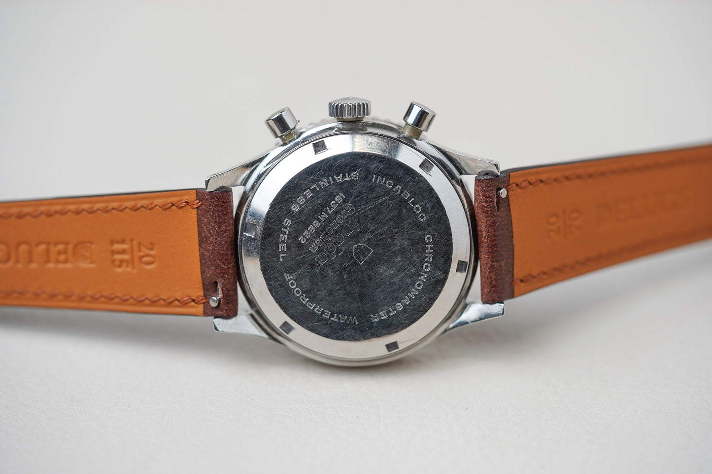 1960's Nivada Grenchen Aviator Sea Diver Chronograph 9989-8222