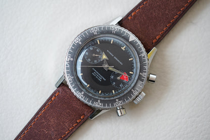 1960's Nivada Grenchen Aviator Sea Diver Chronograph 9989-8222