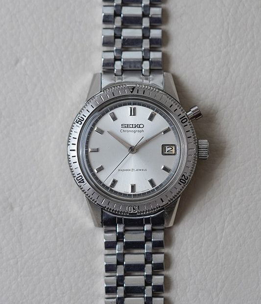 1960's Seiko Mono Pusher Chronograph 5717-8990