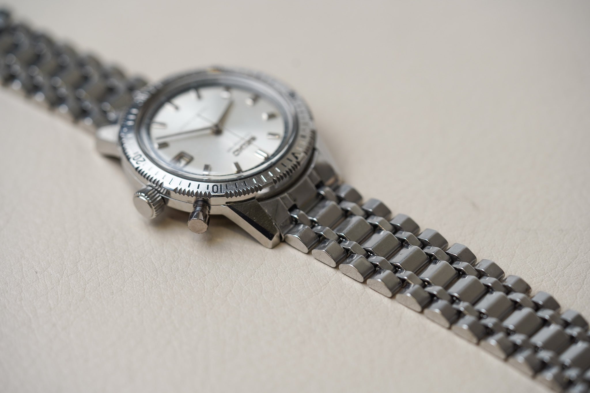 1960's Seiko Mono Pusher Chronograph 5717-8990