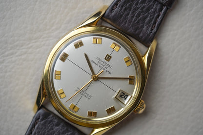 1960's Universal Genève Polerouter Date 204504-1