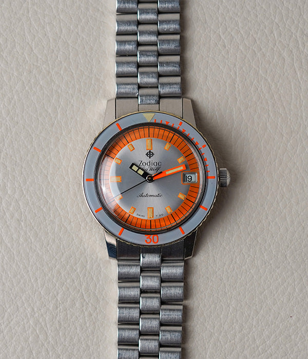 1960's Zodiac Sea Wolf 1781W Bakelite Bezel
