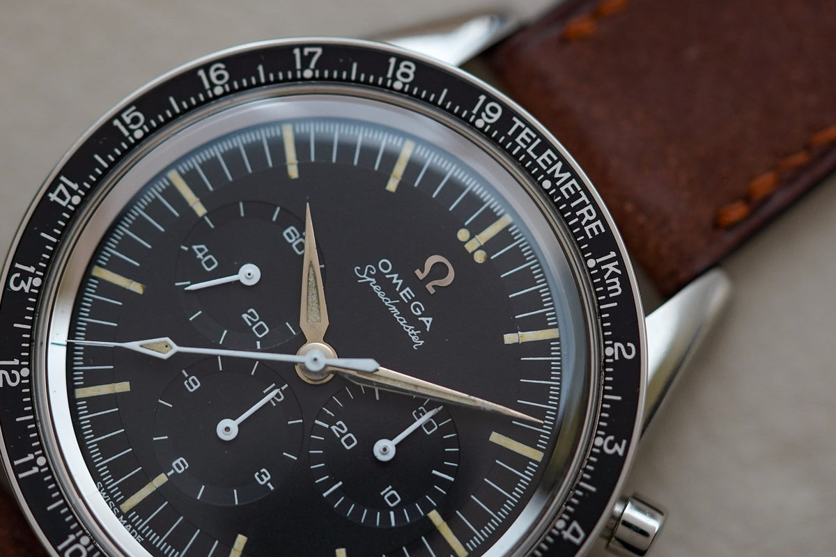 1963 Omega Speedmaster 105.002-62 Alpha Hands KM Telemeter Bezel