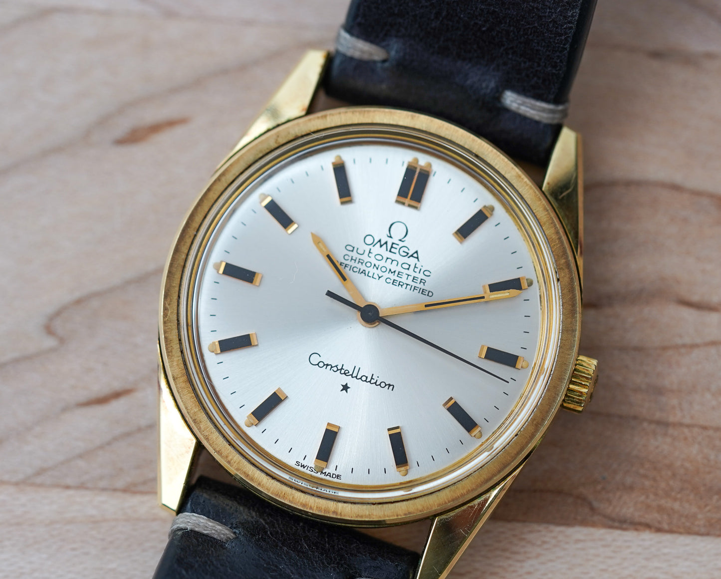 1968 Omega Constellation Ultra-Thin Starburst Opaline Silver 167.021
