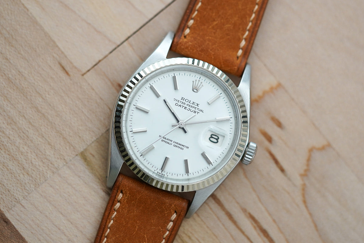 1969 Rolex Datejust 1601 White No Lume DIal