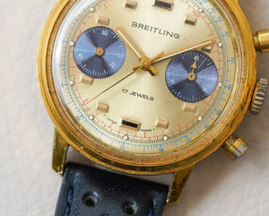 1970's Breitling Chronograph "Blue Eyed Panda" 9122