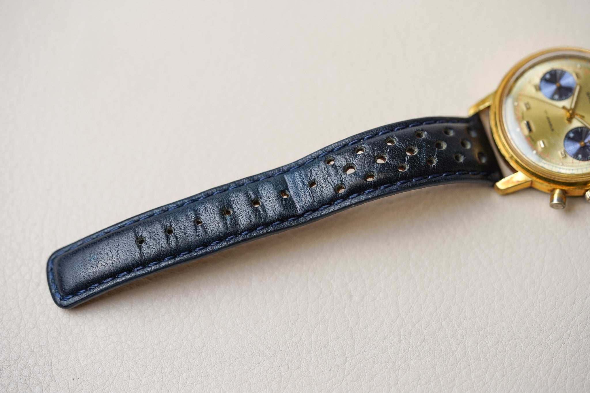 1970's Breitling Chronograph "Blue Eyed Panda" 9122