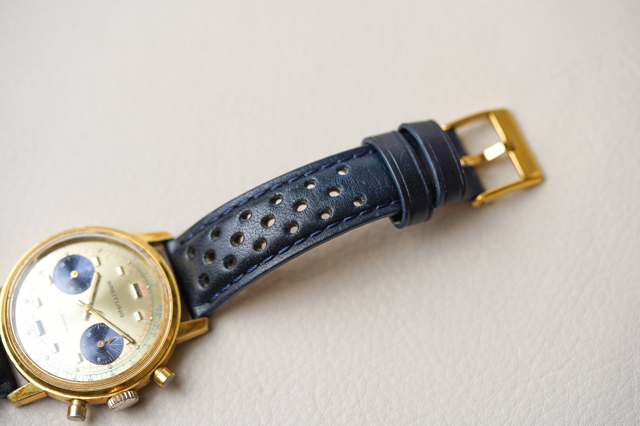 1970's Breitling Chronograph "Blue Eyed Panda" 9122