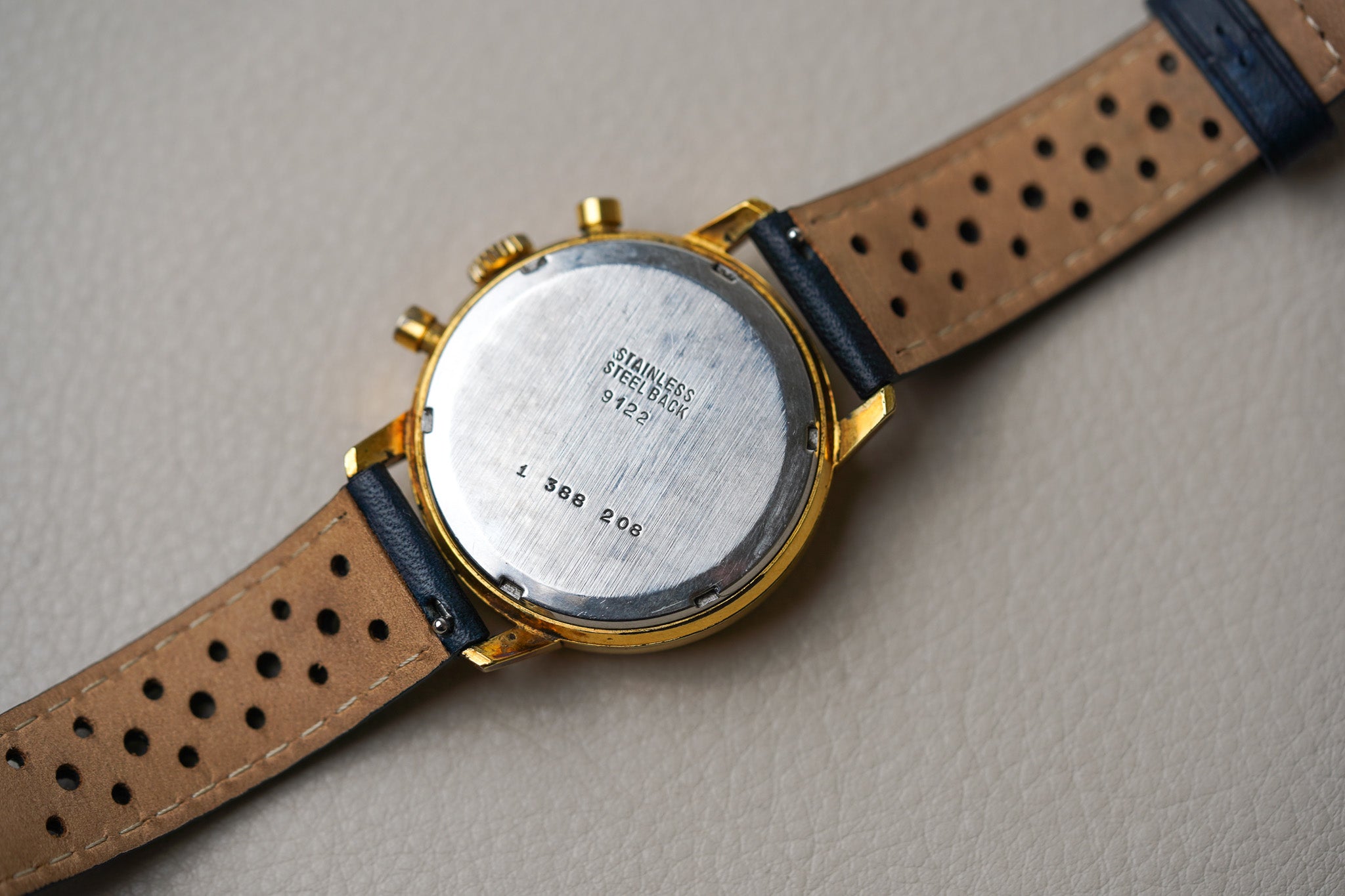 1970's Breitling Chronograph "Blue Eyed Panda" 9122