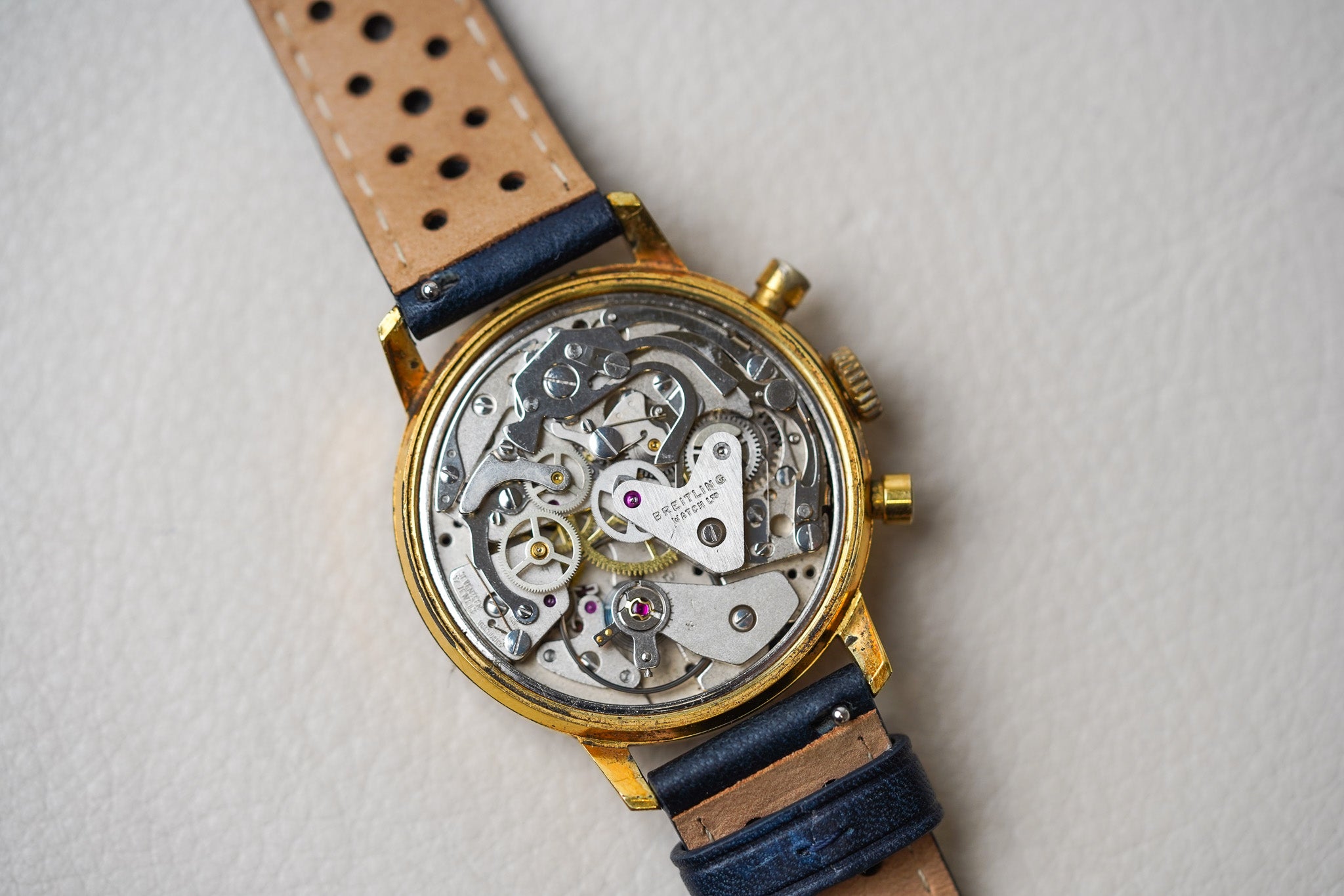 1970's Breitling Chronograph "Blue Eyed Panda" 9122