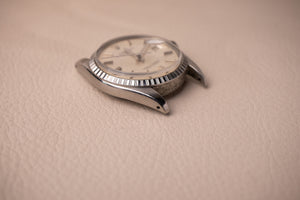 1973 Rolex Datejust 1603 'Non Luminous Silver Linen Dial'