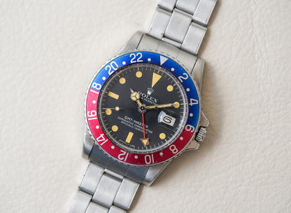 1975 Rolex GMT-Master 1675 Pepsi MK 4 Matte Dial