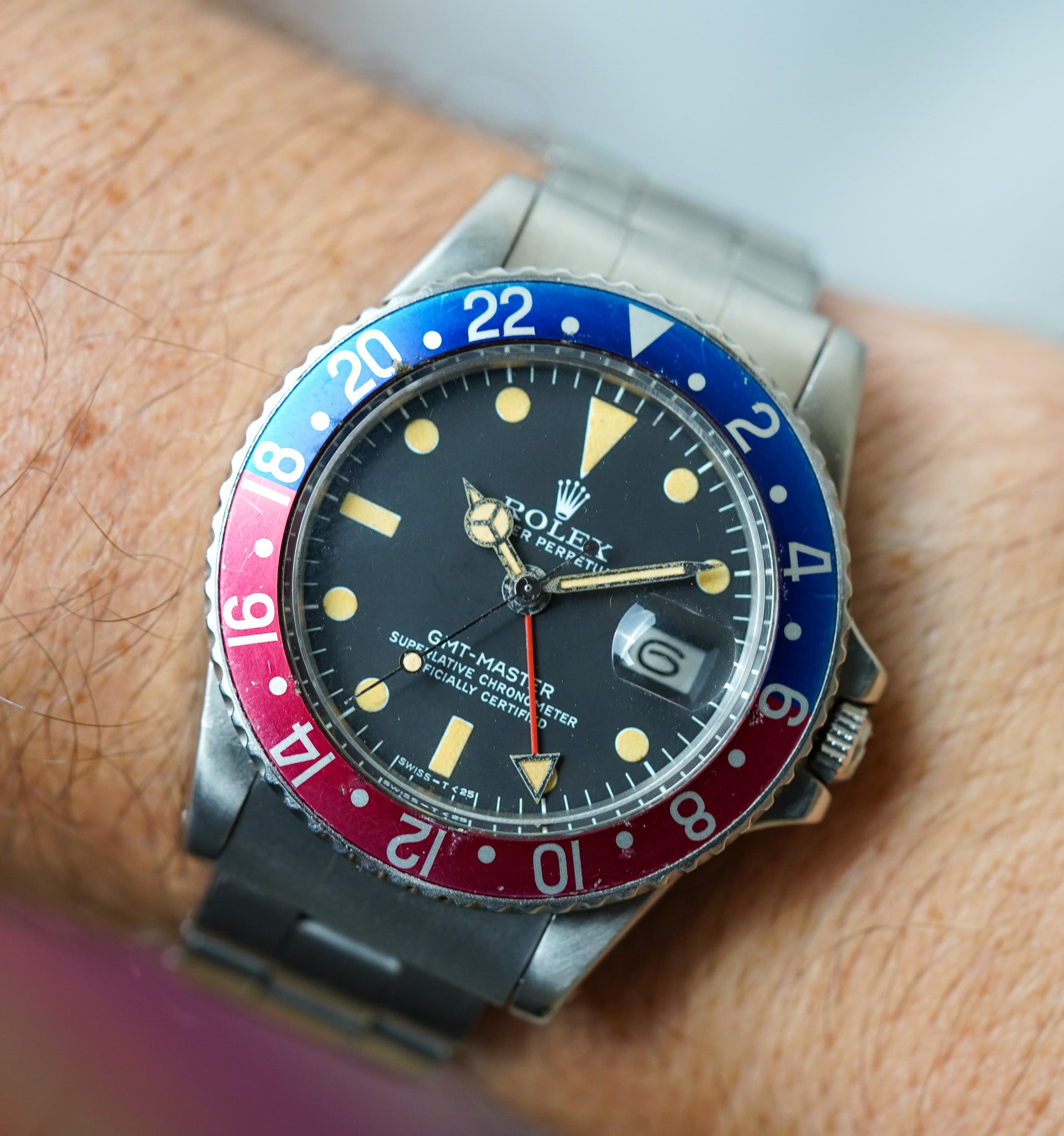 1975 Rolex GMT-Master 1675 Pepsi MK 4 Matte Dial