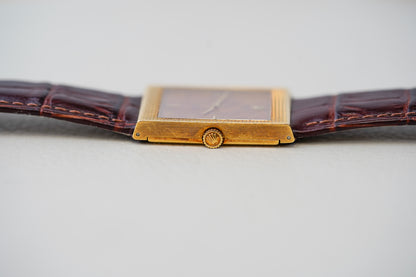 1976 Rolex Cellini 4127 18k Yellow Gold Burl Wood Dial