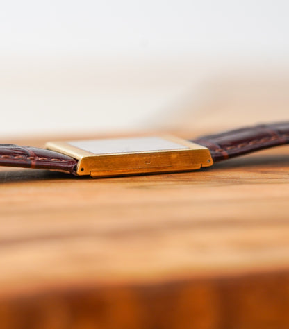 1976 Rolex Cellini 4127 18k Yellow Gold Burl Wood Dial