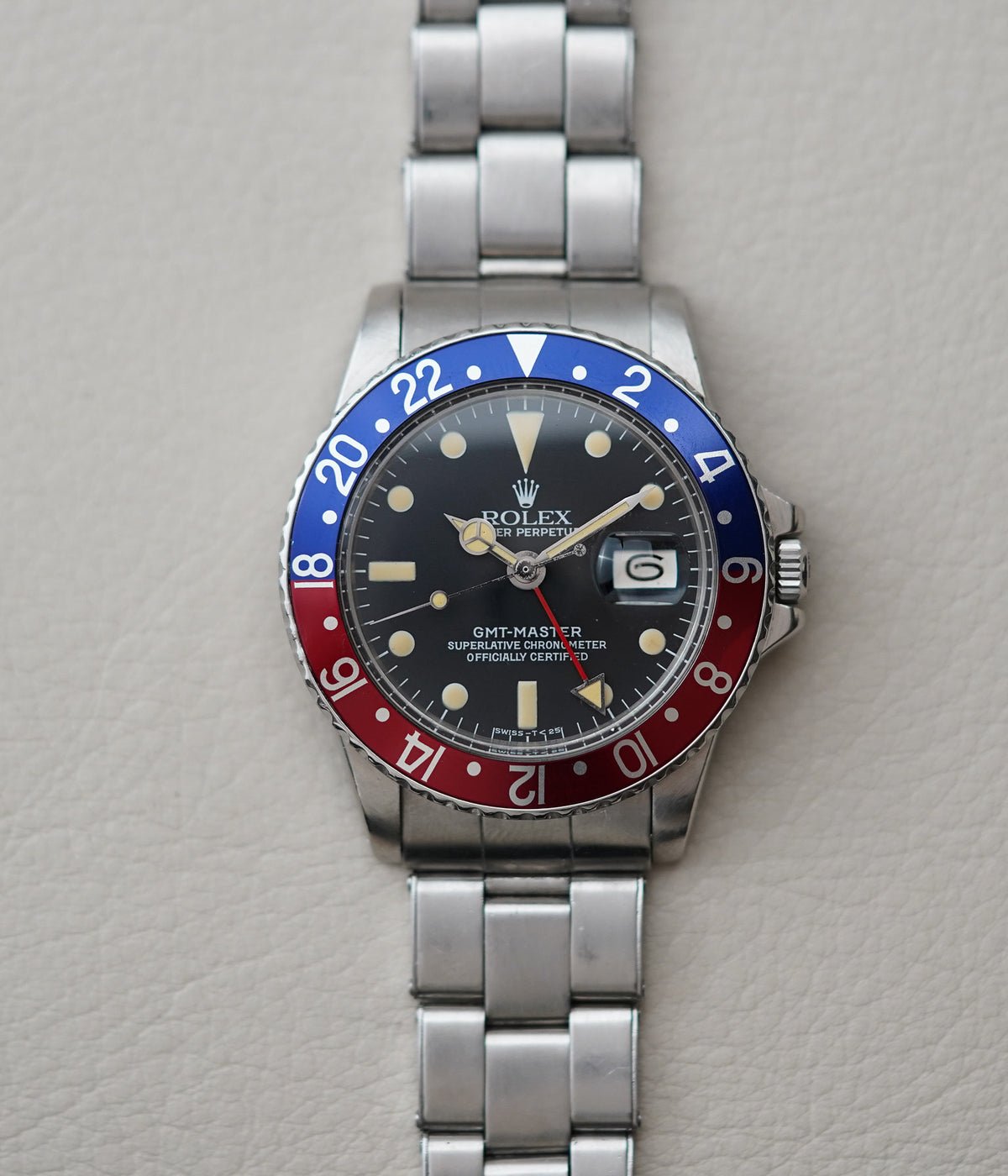 1978 Rolex GMT-Master 1675 Pepsi Matte Dial
