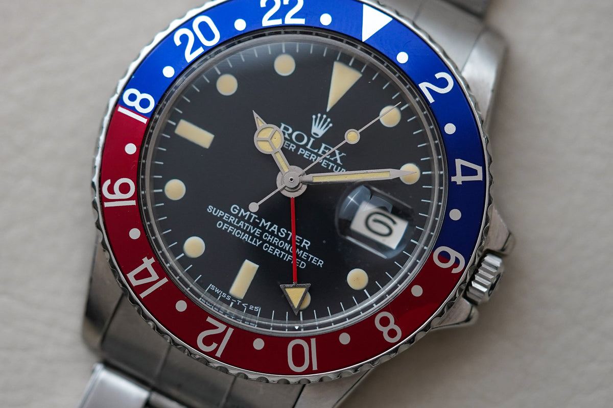 1978 Rolex GMT-Master 1675 Pepsi Matte Dial