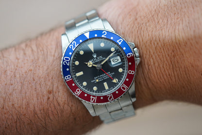 1978 Rolex GMT-Master 1675 Pepsi Matte Dial