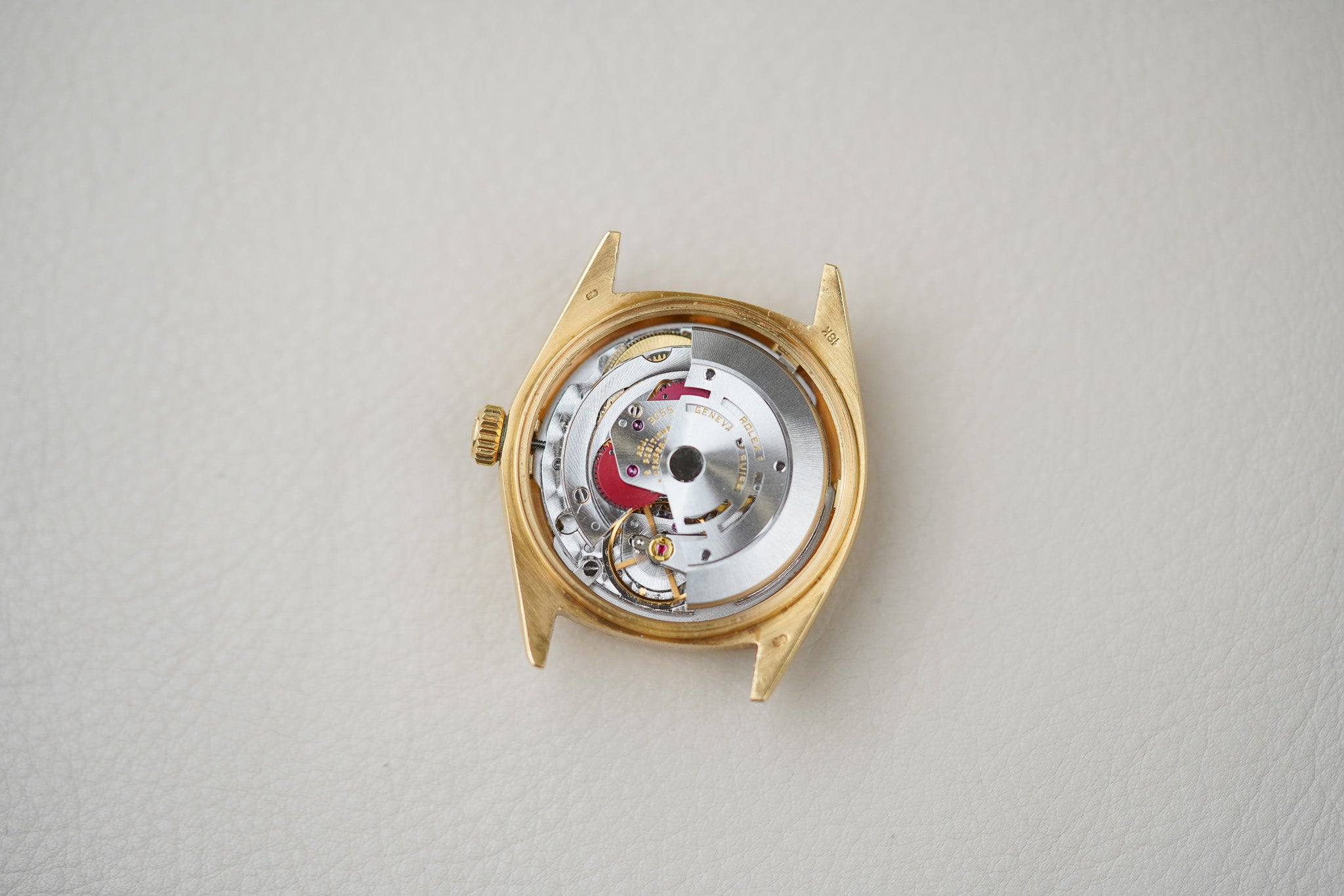 1981 Rolex Day-Date 18038 Champagne Lemon Baguette Diamond Dial