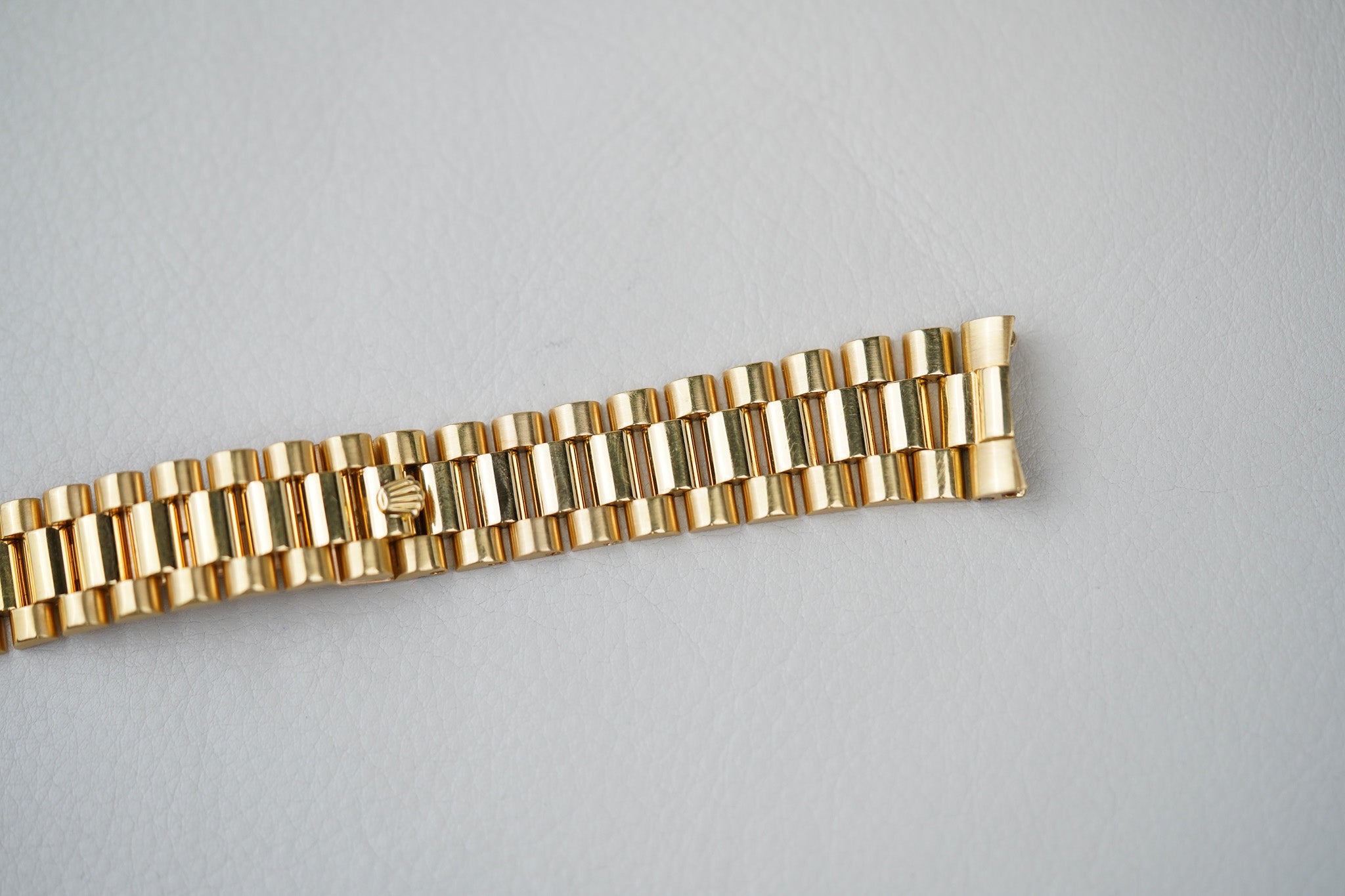 1981 Rolex Day-Date 18038 Champagne Lemon Baguette Diamond Dial
