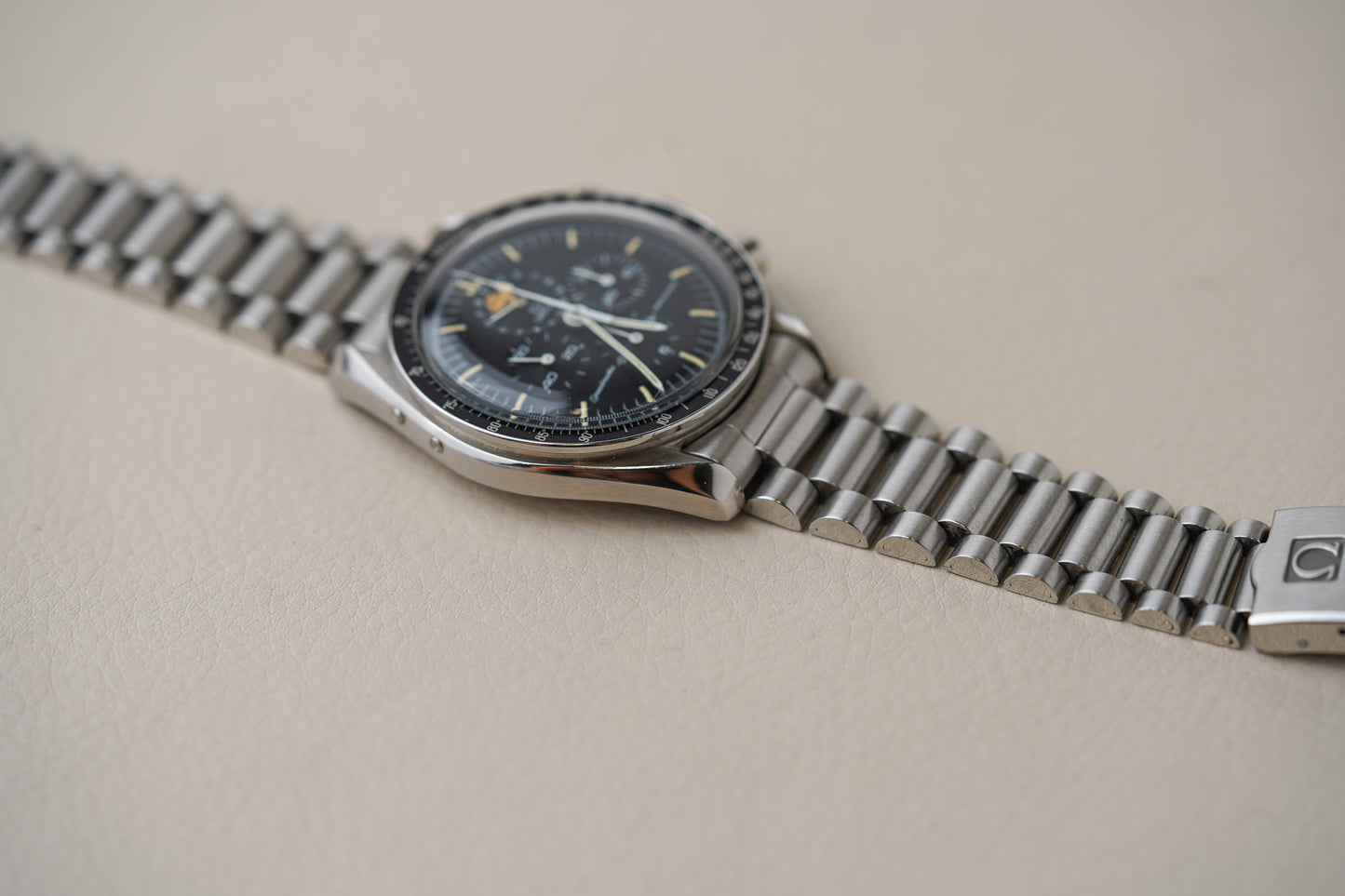 1985 Omega Speedymoon 'Smiley Moon' 345.0809 Speedmaster