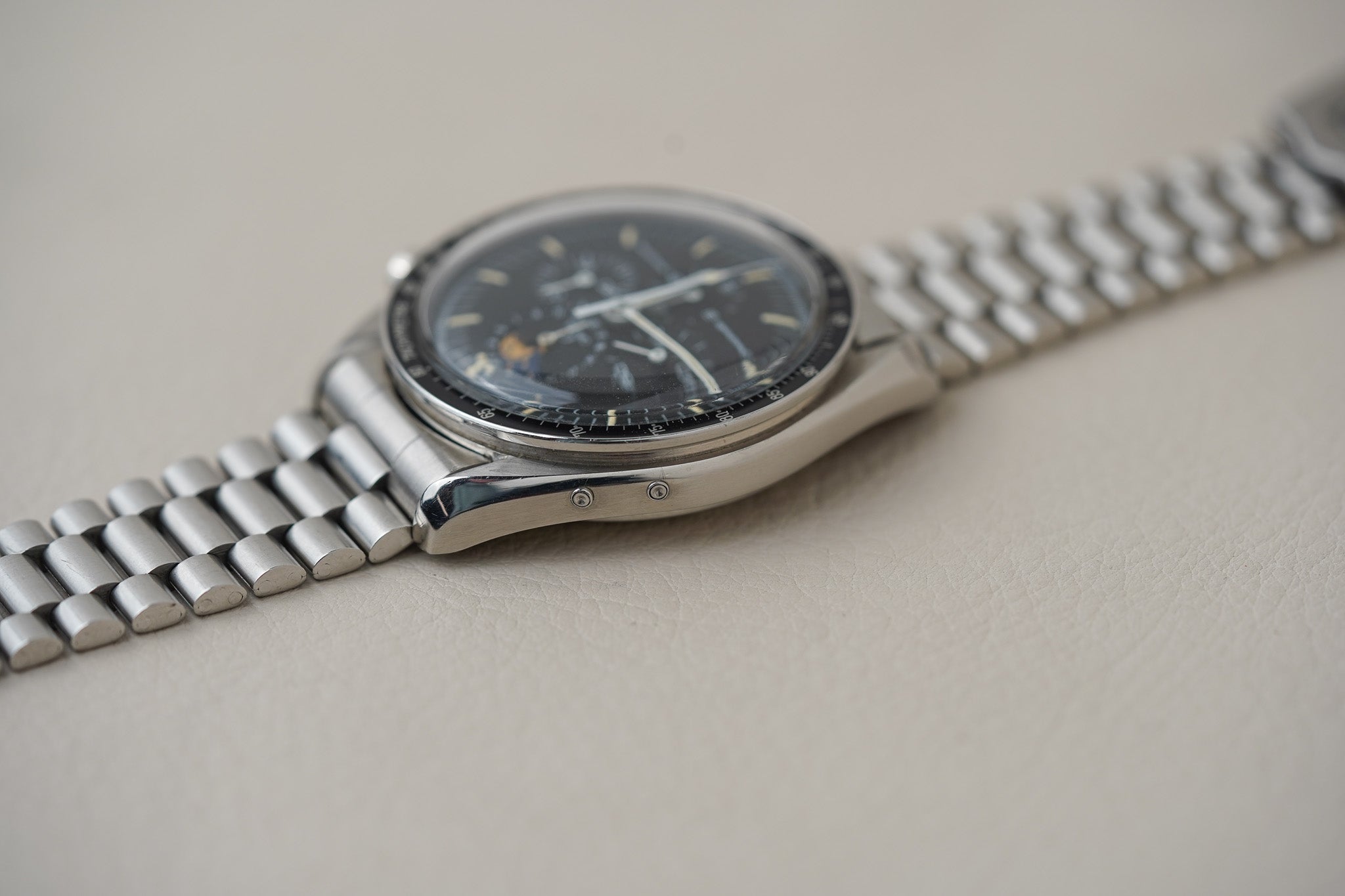 1985 Omega Speedymoon 'Smiley Moon' 345.0809 Speedmaster