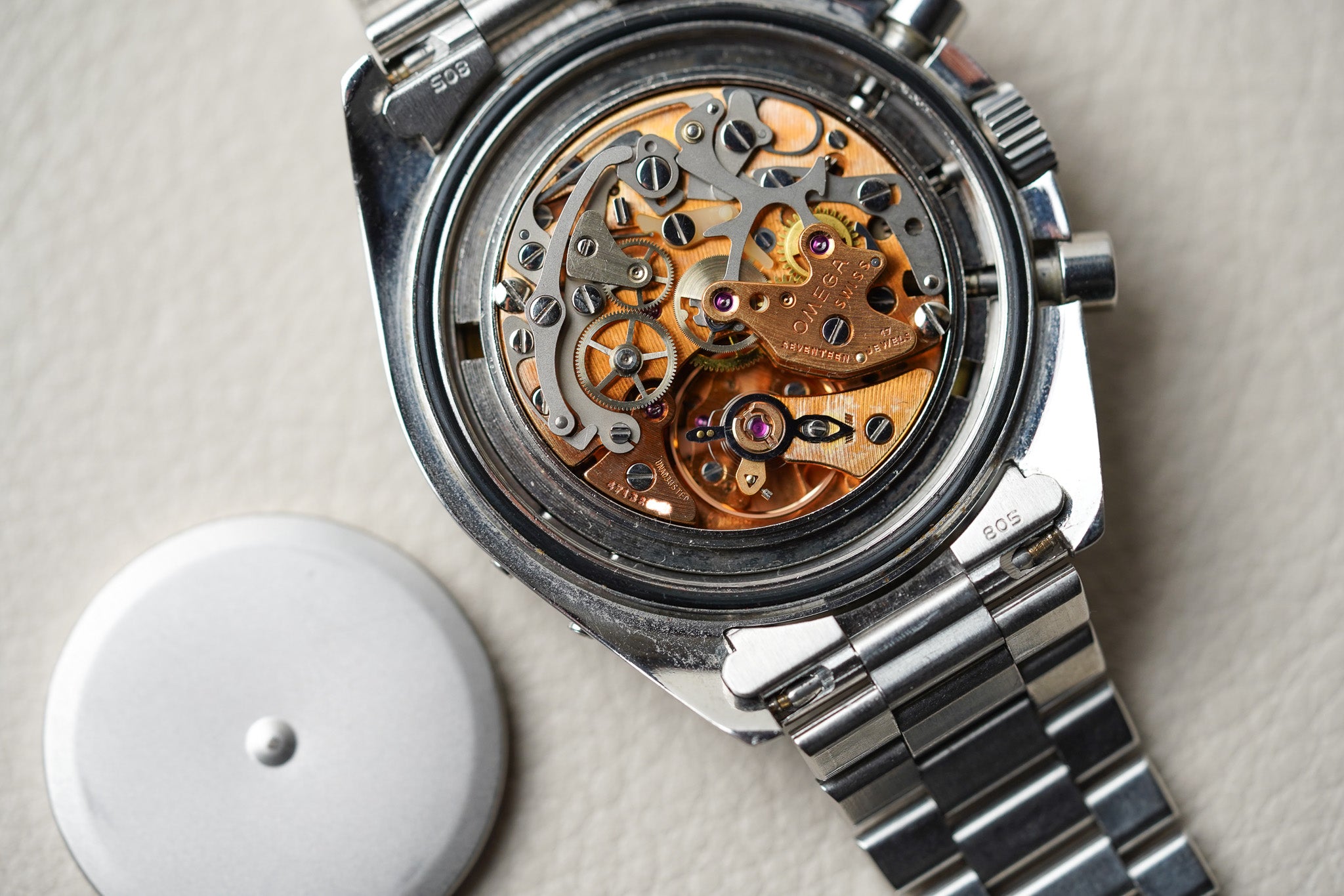 1985 Omega Speedymoon 'Smiley Moon' 345.0809 Speedmaster