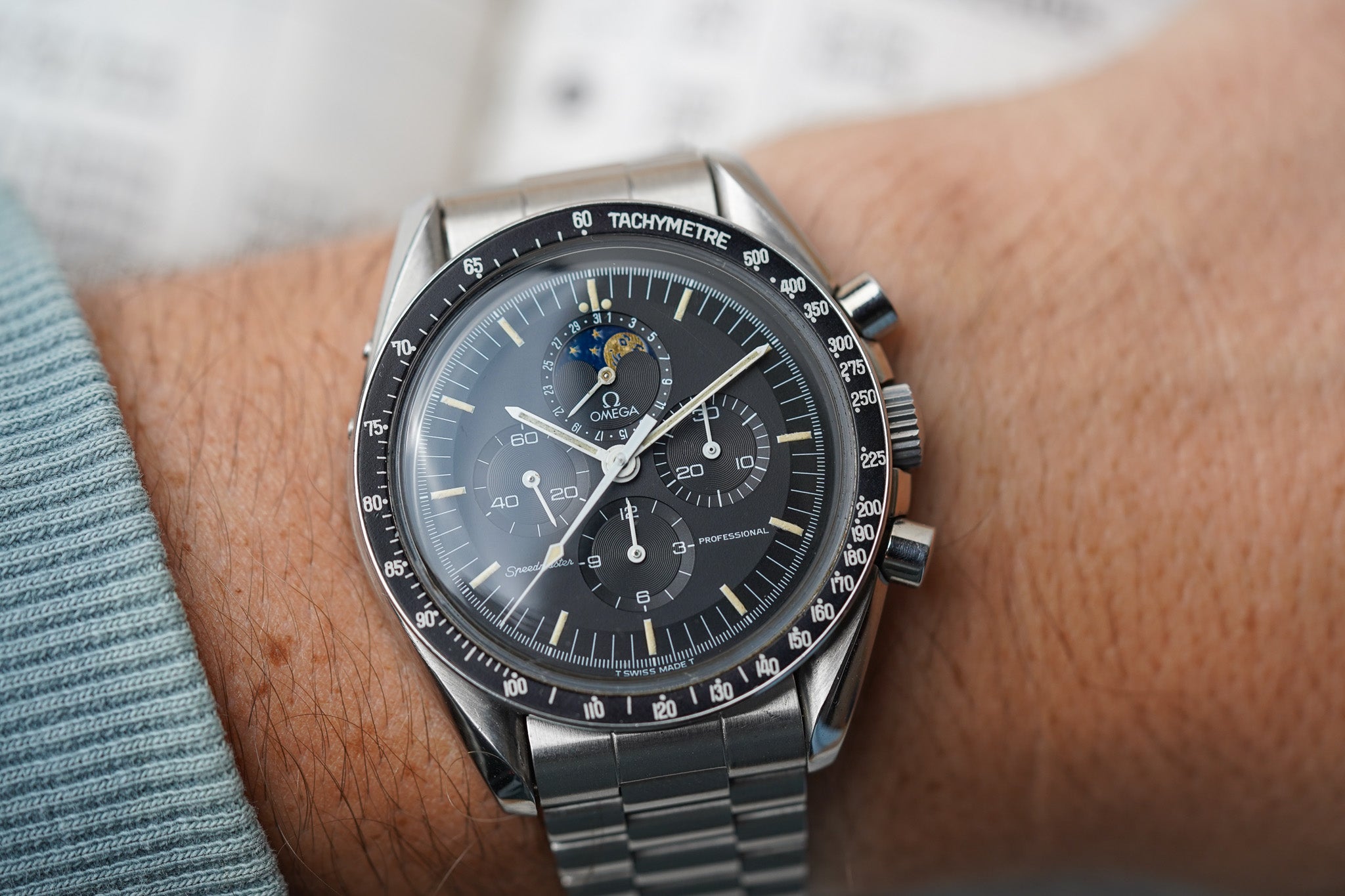 1985 Omega Speedymoon 'Smiley Moon' 345.0809 Speedmaster