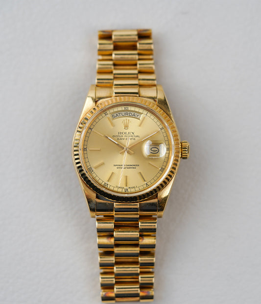 1986 Rolex Day-Date 18038 Champagne Dial