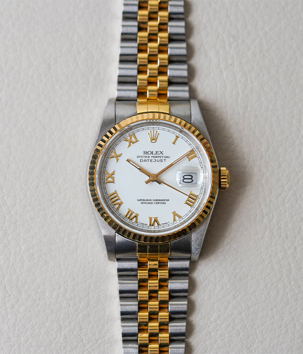 1988 Rolex Datejust 16233 White Roman Dial