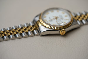 1988 Rolex Datejust 16233 White Roman Dial