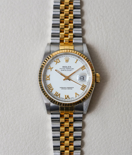 1988 Rolex Datejust 16233 White Roman Dial