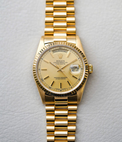 1988 Rolex Day-Date 18238 Champagne Dial