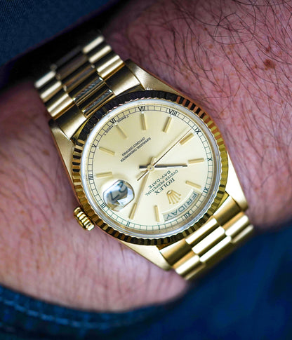 1988 Rolex Day-Date 18238 Champagne Dial