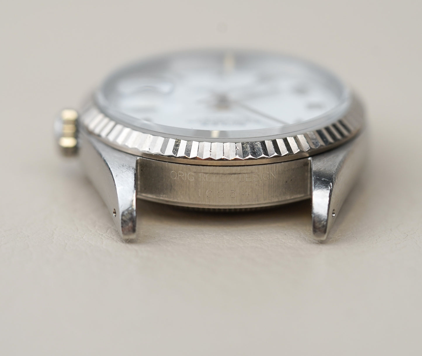 1991 Rolex Datejust 16234 'Skinny' White Roman Dial