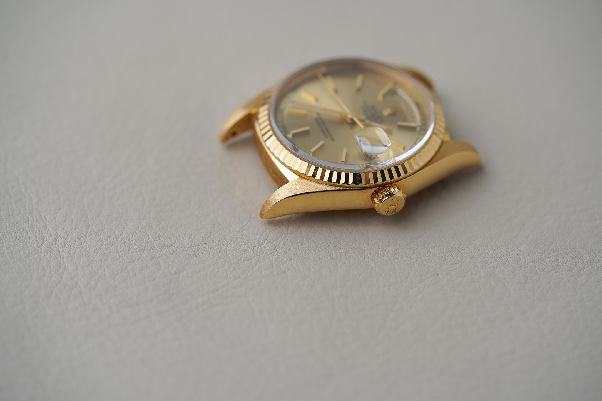 1995 Rolex Day-Date 18238 Champagne Stick Dial