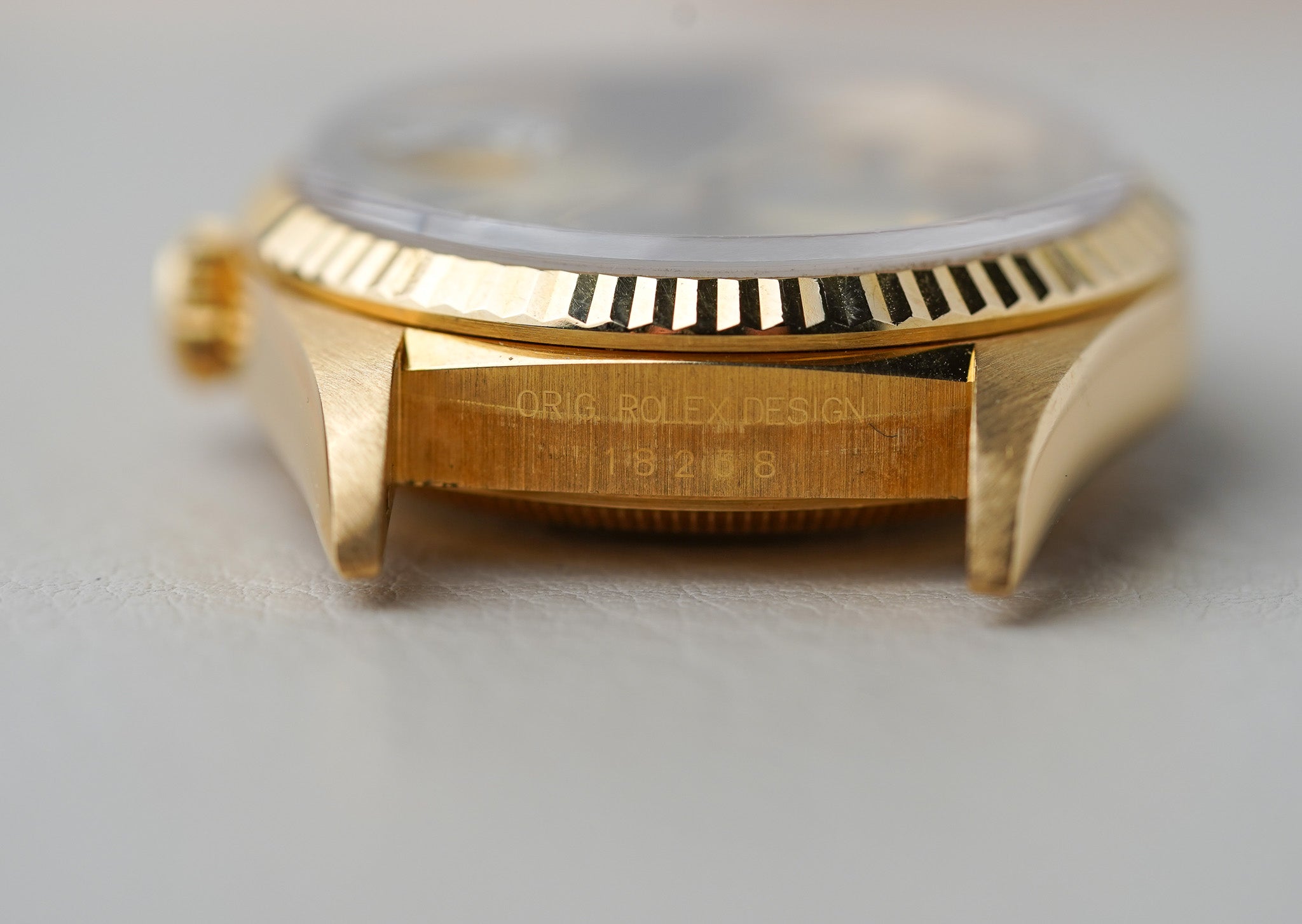 1995 Rolex Day-Date 18238 Champagne Stick Dial