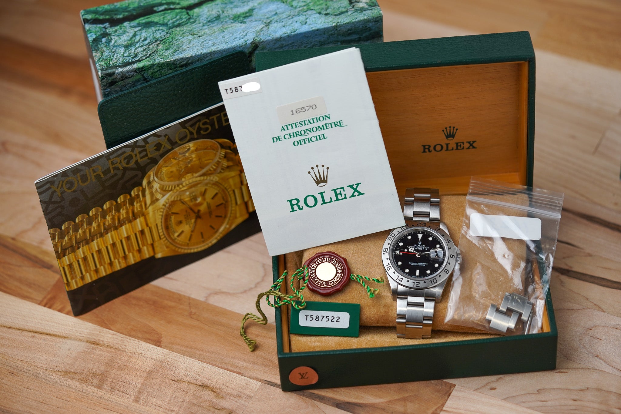 1997 Rolex Explorer II 16570 Black