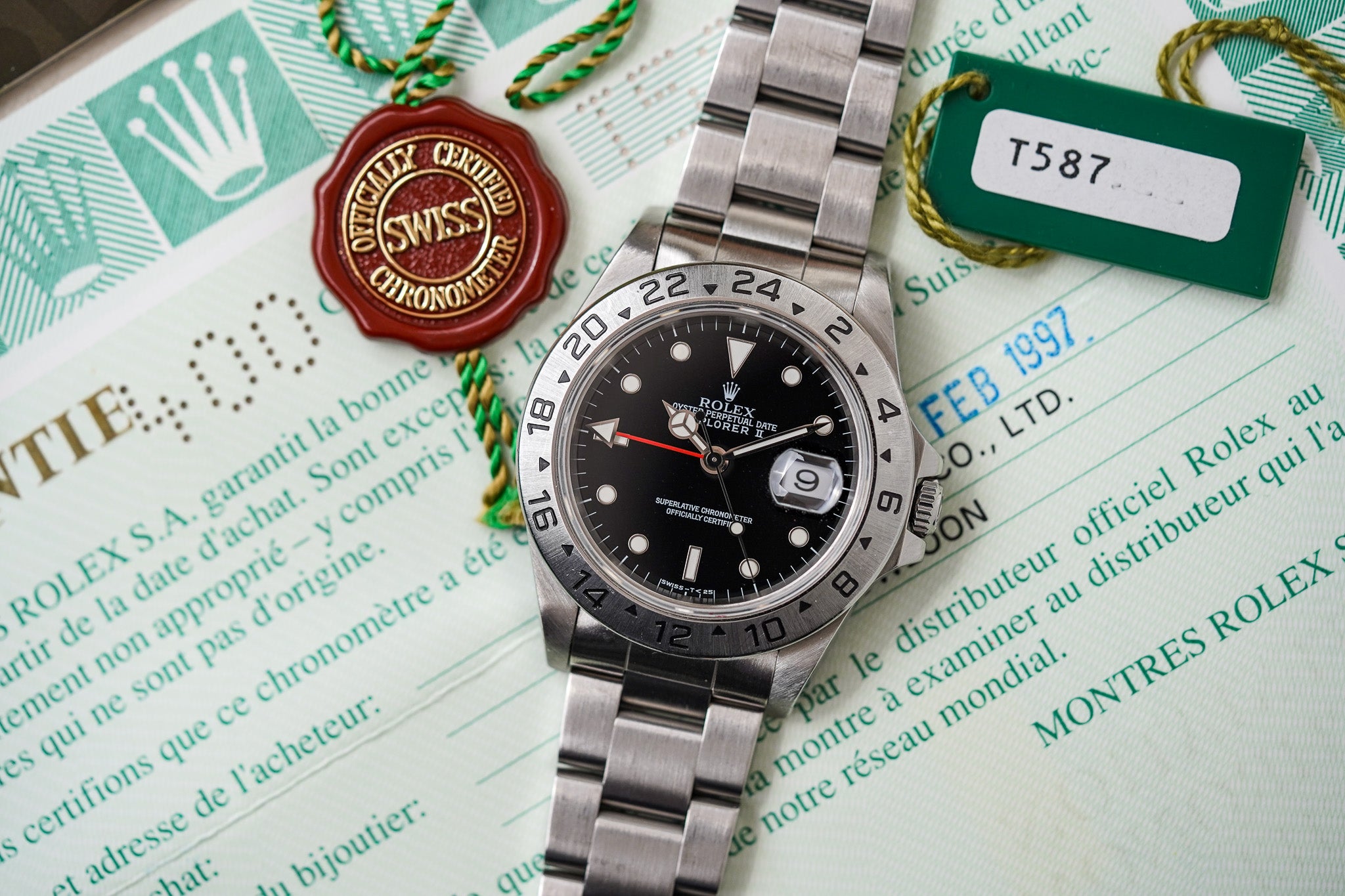 1997 Rolex Explorer II 16570 Black