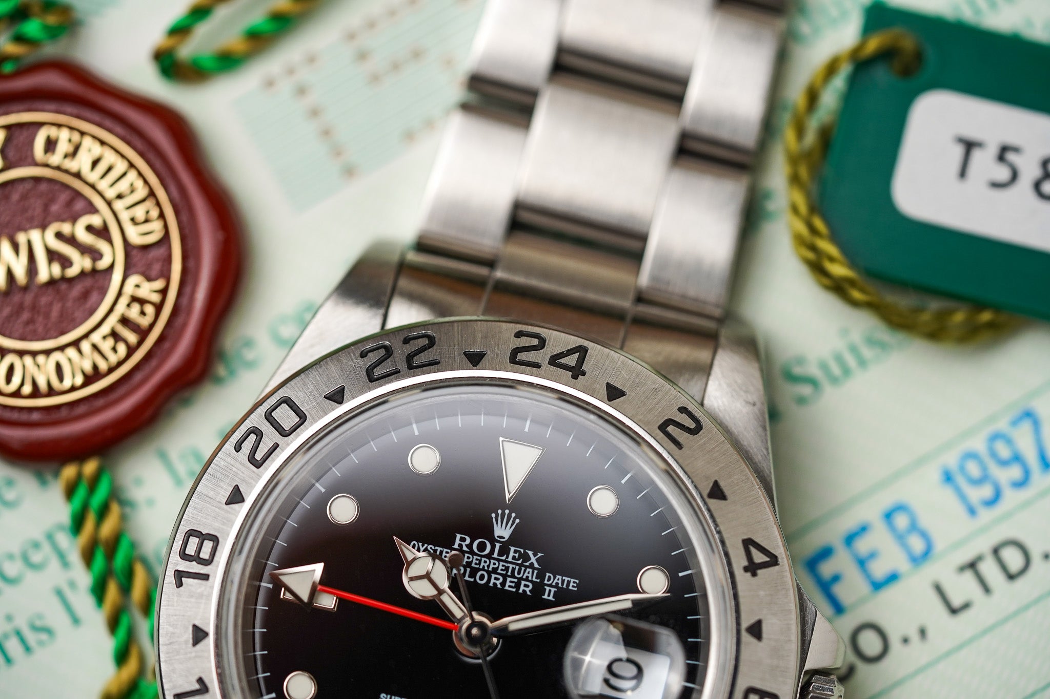 1997 Rolex Explorer II 16570 Black