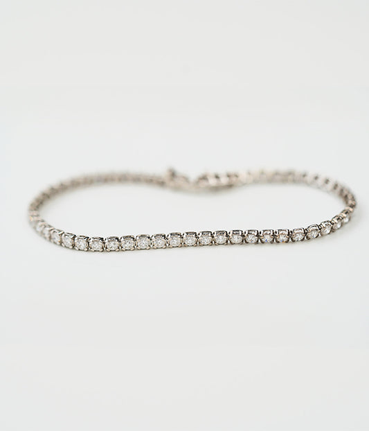 2.00tcw 14k White Gold and Lab Grown Diamond Tennis Bracelet