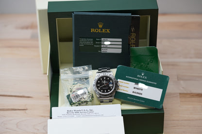 2008 Rolex Explorer II 16570 Black 'Engraved'