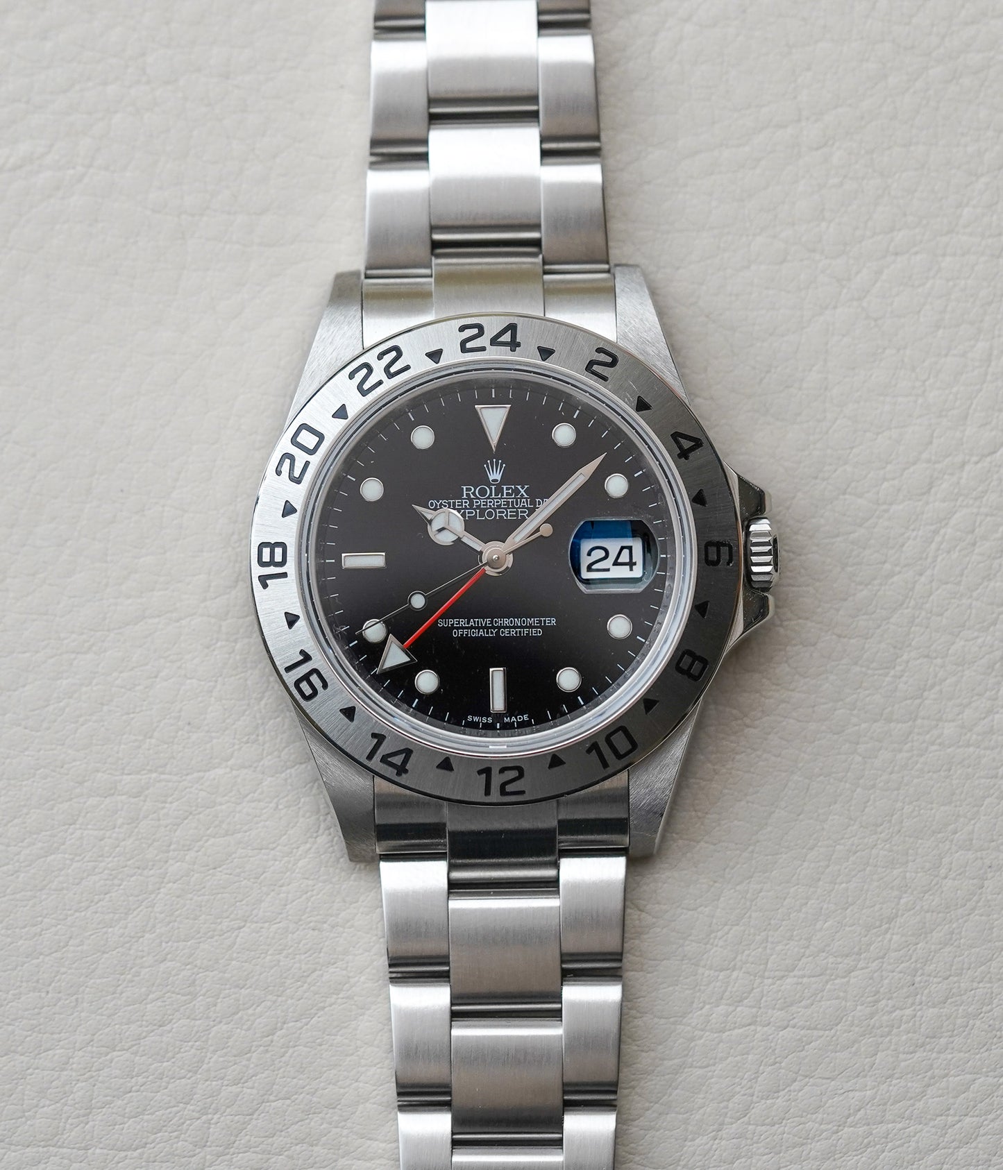 2008 Rolex Explorer II 16570 Black 'Engraved'