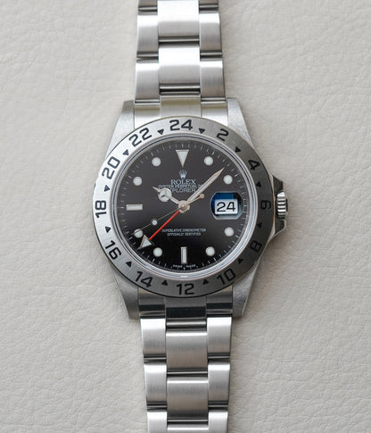 2008 Rolex Explorer II 16570 Black 'Engraved'