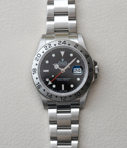 2008 Rolex Explorer II 16570 Black 'Engraved'