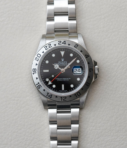 2008 Rolex Explorer II 16570 Black 'Engraved'