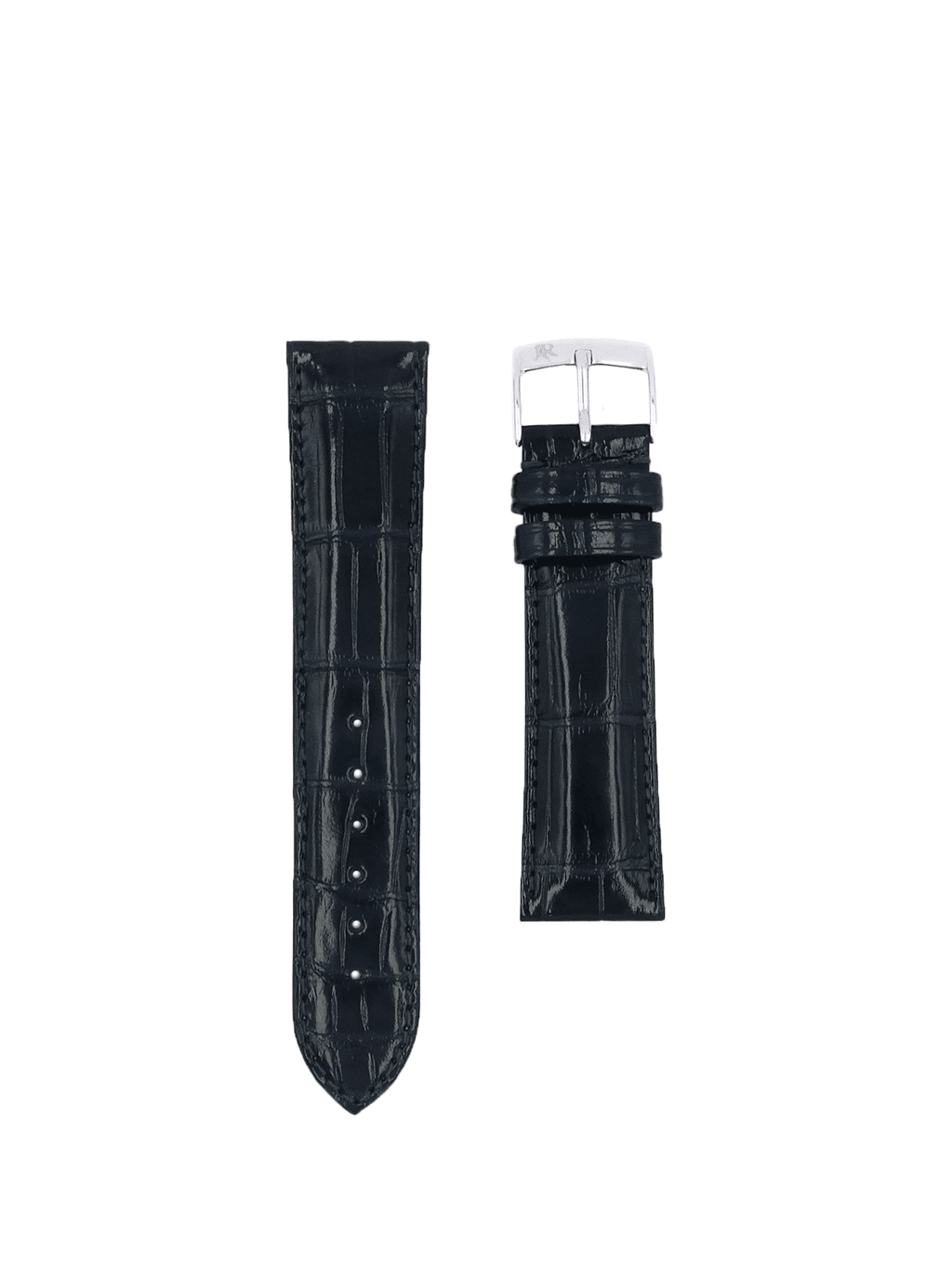 Jean Rousseau Classic 3.5 Watch Strap Night Blue Shiny Alligator